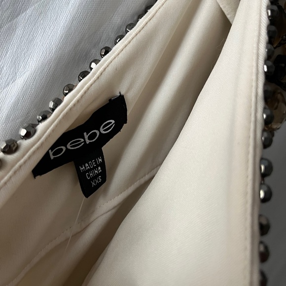 NWT bebe Embellished One Shoulder Mini Dress - Picture 6 of 6